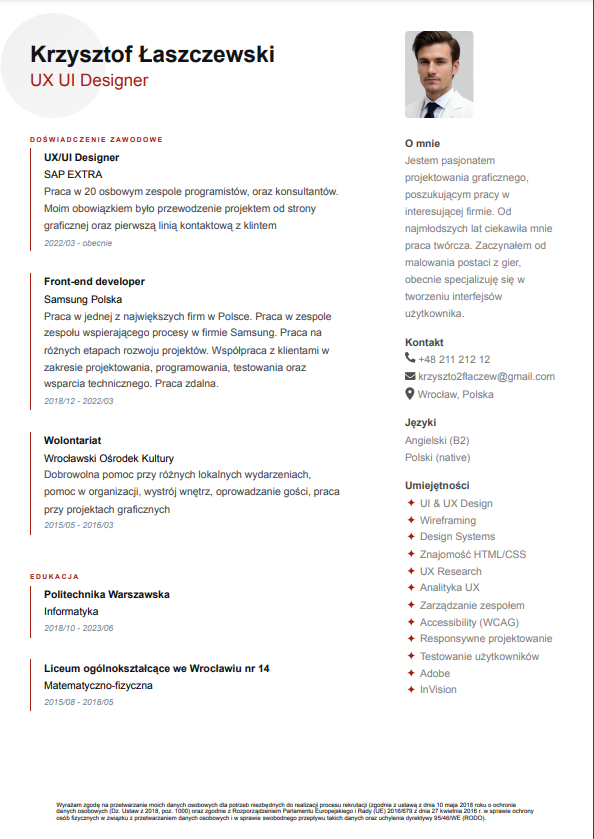 CV Template Preview