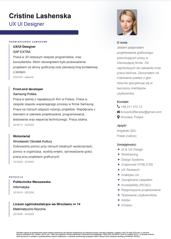 CV Template Preview