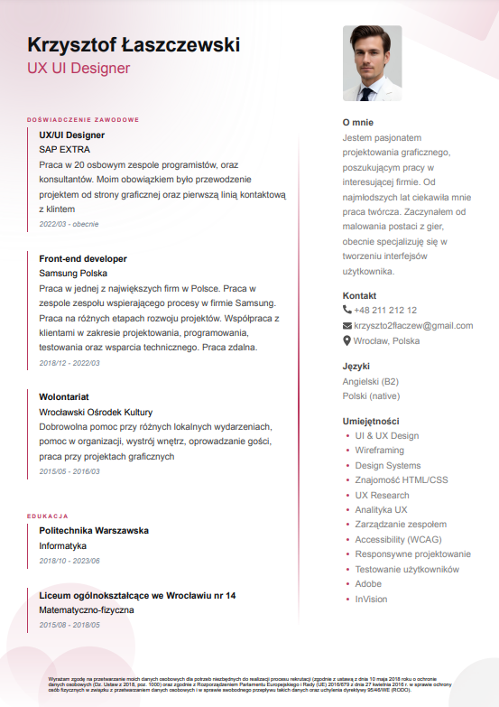 CV Template Preview