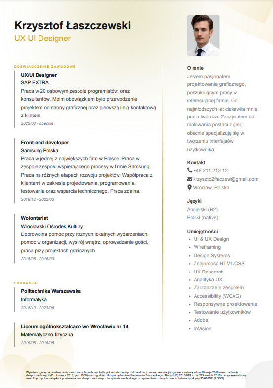 CV Template Preview