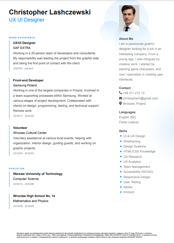 CV Template Preview