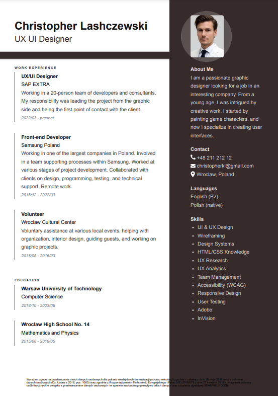 CV Template Preview