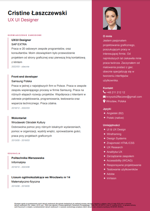 CV Template Preview