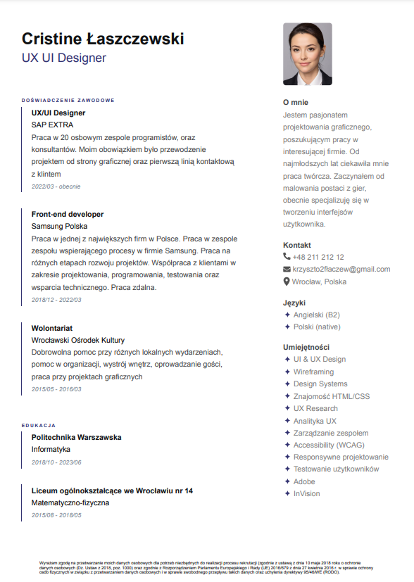 CV Template Preview