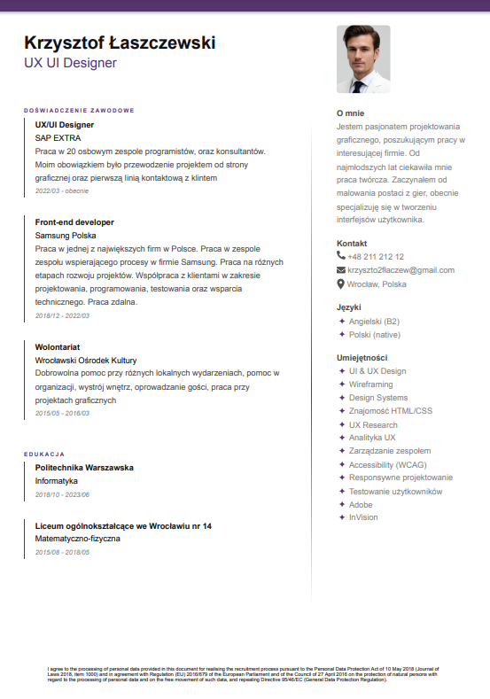 CV Template Preview